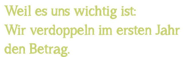 Verdoppelung des Betrags_Gundlach Wohnungsunternehmen Klimainitiative Verdoppelung des Betrags_Gundlach Wohnungsunternehmen Klimainitiative