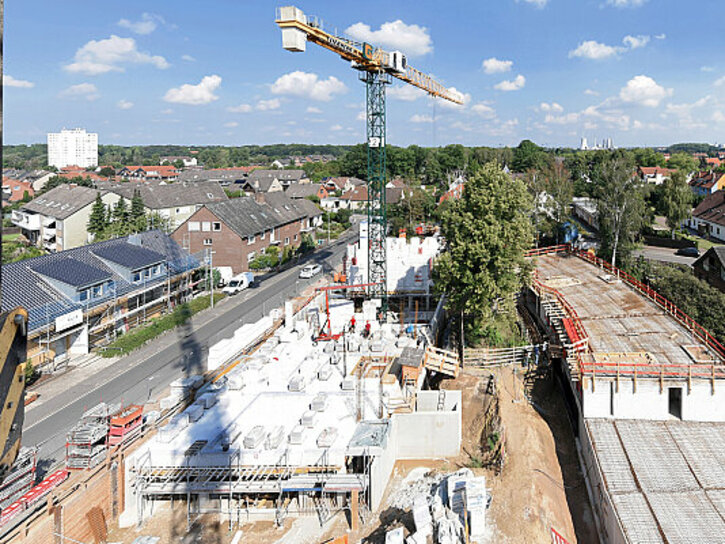 Wohnungsbau Gundlach Hannover - Erbau der Gartenhöfe in Letter