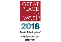 Great Place to Work® hat Gundlach im Wettbewerb „Beste Arbeitgeber in Niedersachsen-Bremen“ zum 2. Mal ausgezeichnet
