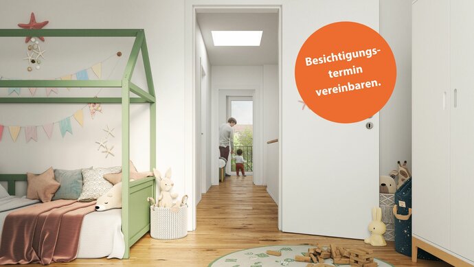 Innenvisualisierung: Kinderzimmer im Reihenhaus in Kronsrode