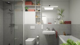BRICKLYN | Visualisierung Badezimmer_Eigentumswohnungen in Hannover-Bemerode kaufen