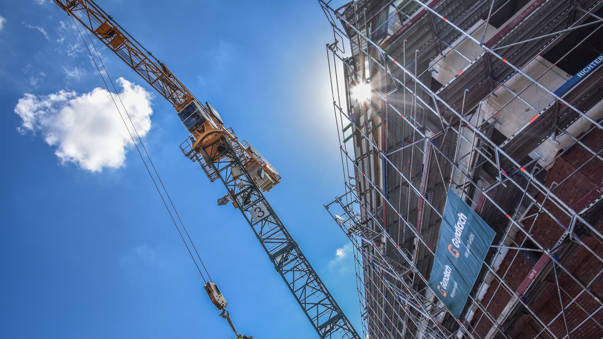 Aufnahme eines Gundlach Krans bei der Schornsteinfegerschule Hannover
