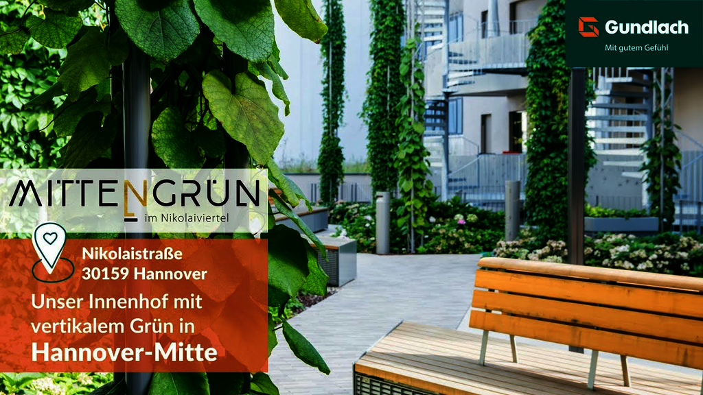 mitteNgrün | Der Innenhof im Herzen von Hannover