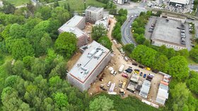 Bau Schornsteinfegerschule in Hannover-Marienwerder