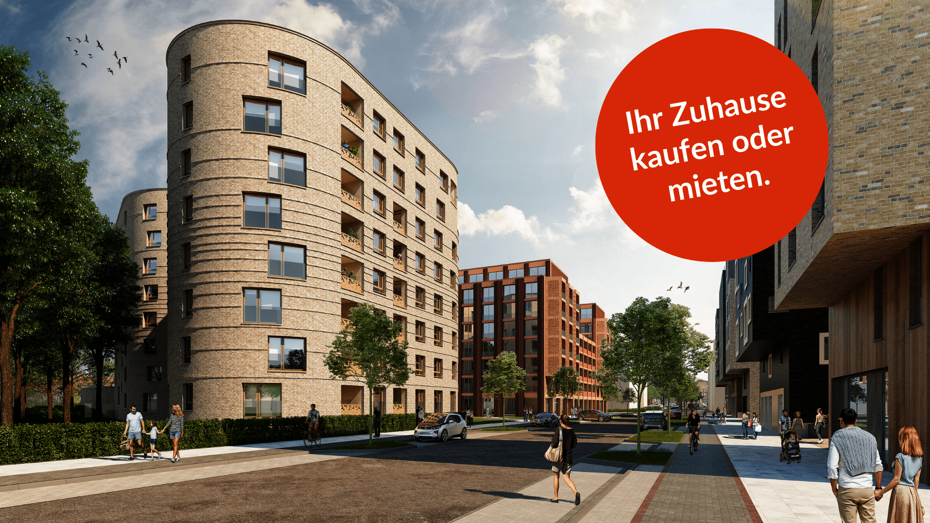 Illustration ZWEI im Pelika-Viertel in der List. In den zwei Gebäuden entstehen Eigentumswohnungen sowie Mietwohnungen