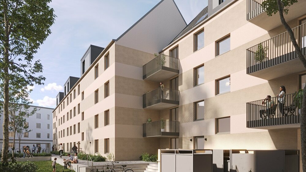 Gartenansicht Eigentumswohnung als Kapitalanlage kaufen vom Gundlach Bauträger
