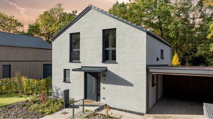 Haus mit Putz_Haus kaufen in Hannover_Laheglück_Kfw40-Haus in Hannover-Lahe_Gundlach Bauträger
