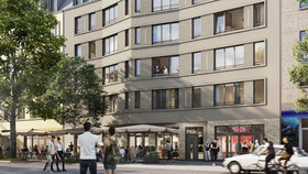 Mittengrün im Nikolaiviertel_Nikolaistraße 7 Aussenansicht_Gundlach