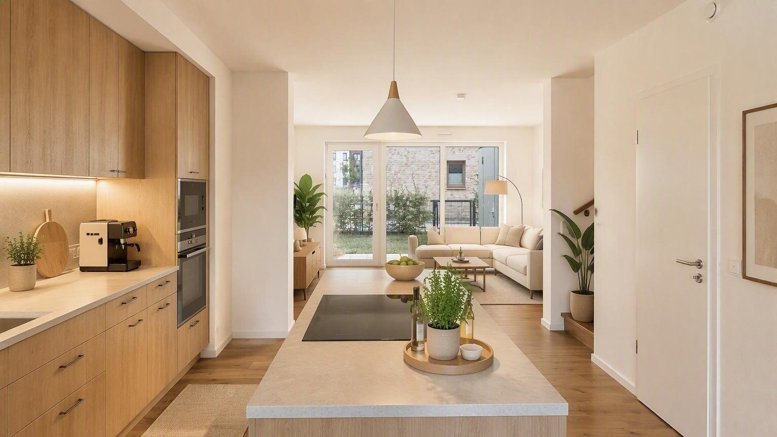 KI Homestaging_Bezugsfertige Reihenhäuser zum Kauf in Hannover-Misburg vom Gundlach Bauträger_Haus kaufen in Hannover