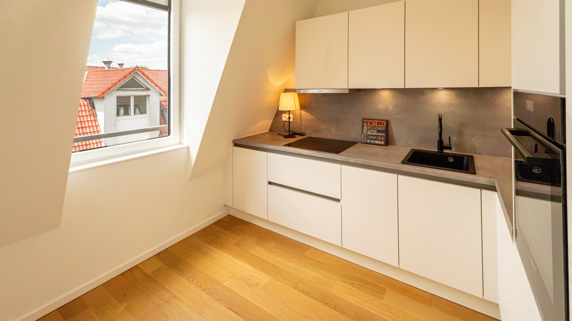 mitteNgrün: Blick in die Musterwohnung.