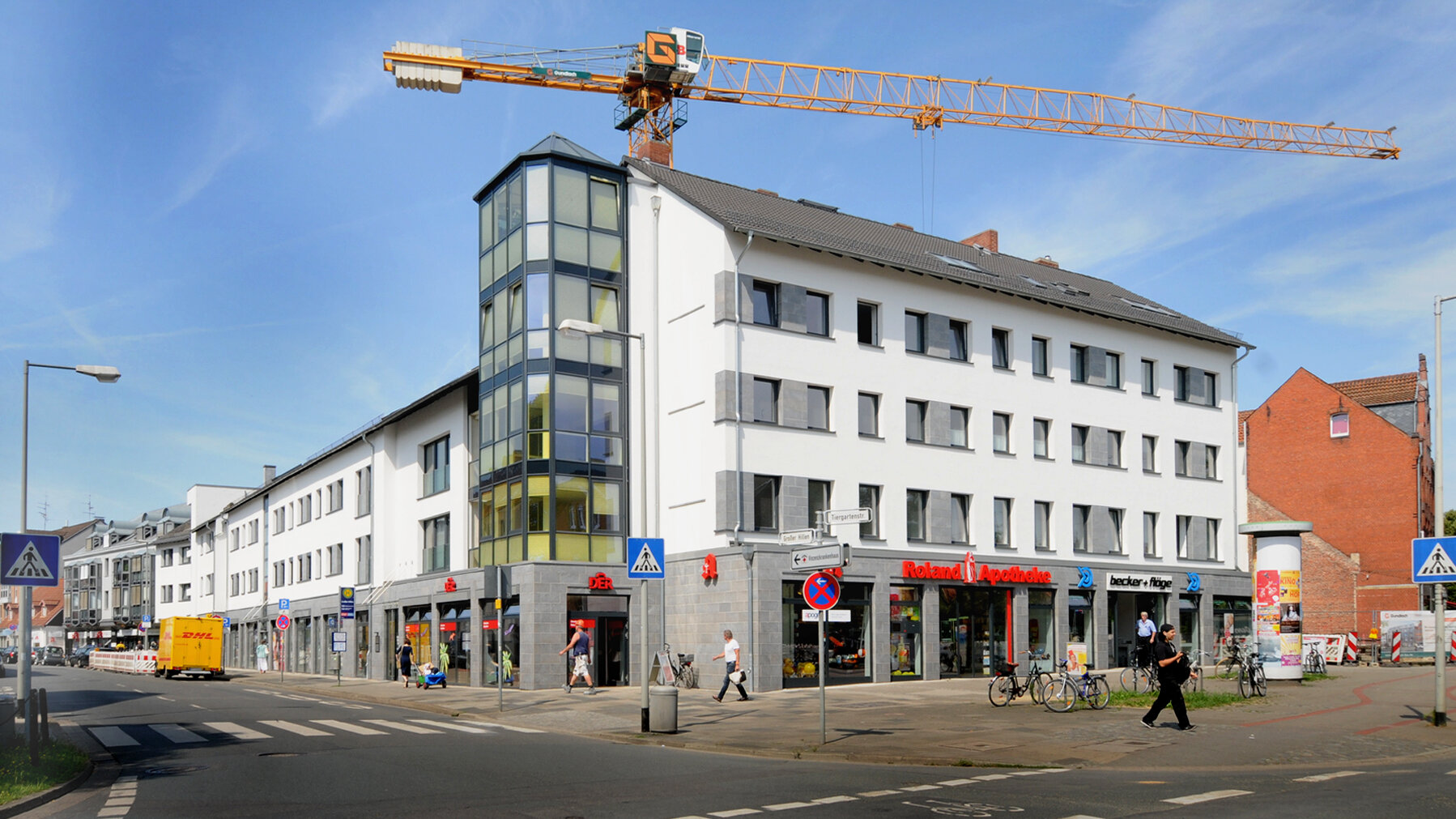 Gewerbeneubau in Hannover. Gundlach baute in der Tiergartenstraße 8 ein neues Gewerbekomplex.