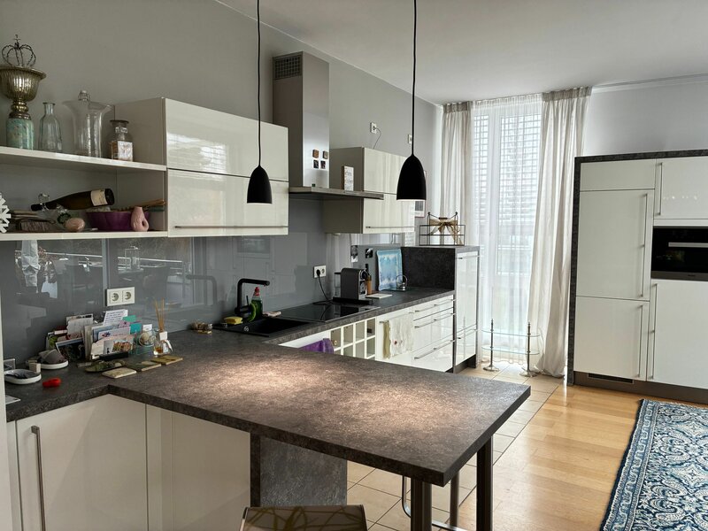 Einbauküche des Mieters 