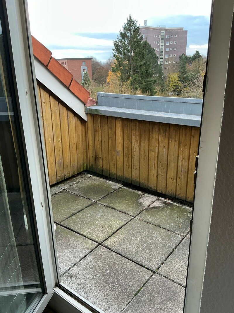 Balkonblick im Dachgeschoss
