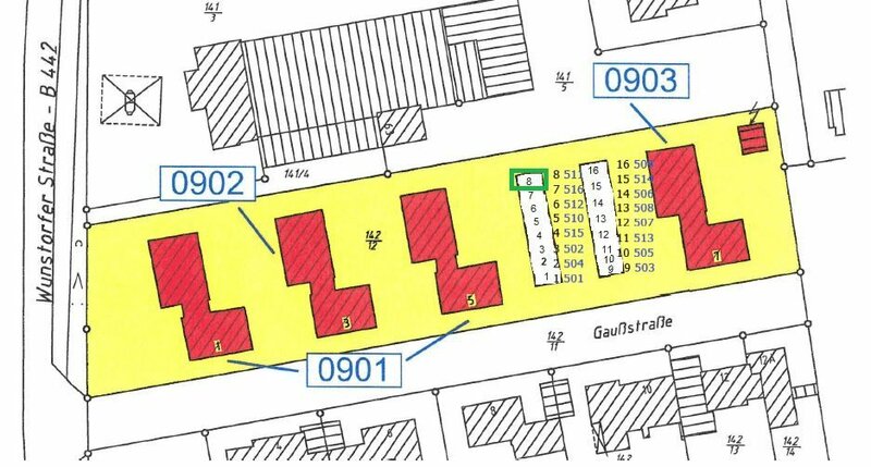 Gaußstraße Lageplan 
