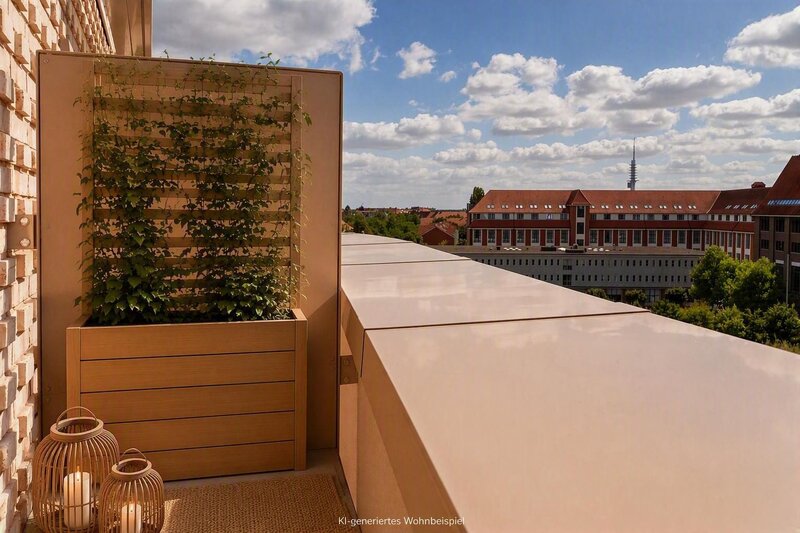 KI-BILD Ausblick vom Balkon