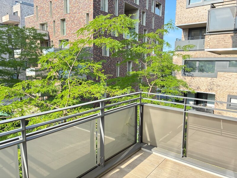 Blick vom Balkon