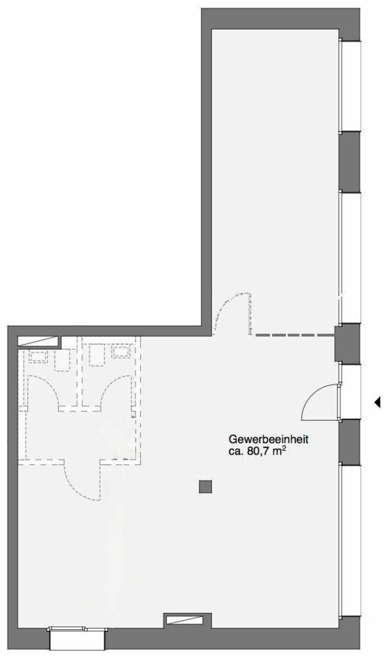 Grundriss Erdgeschoss Büro