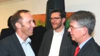 Bernd Dege (Gundlach), Lorenz Hansen(Gundlach), Pastor Michael Borkowski(v.l.n.r.)