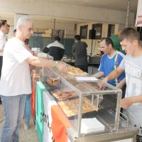 Ofenfrische Pizza