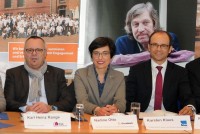 Unterstützer: Karl Heinz Runge (KSG), Nadine Otto (Gundlach), Karsten Klaus (GBH)