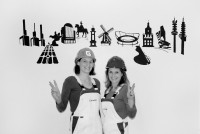 Wandmalerei und Illustration von Architektinnen Petra Busche und Birgit Edelmann