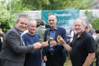 Von links: Heinz Köhrmann Vorsitzender Vorstand der ASG, Wolfgang Blaffert, Pastor im Landesjugendpfarramt, Franz-Josef Gerbens, Technischer Leiter Gundlach Wohnungsunternehmen, Thomas Ringelmann, ASG Vorstand