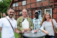 Haben Hand angelegt: vom Vor-Ort-Service Manuel Mairena Chans, Michael Spitzer, Youssef Rashid Mohamed, Dipl. Pädagogin Christiane Sieg, Senioren-Betreuung Roderbruch