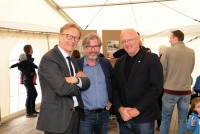 Stadtbaurat Uwe Bodemann, Landschaftsarchitekt Christoph Schonhoff und Architekt Dr. Harald Schulte