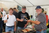 Grillmeister Detlef Goerke, Lutz Hergert und Heinz Hohorst
